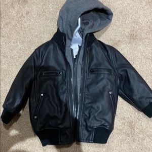 Non-leather kids jacket